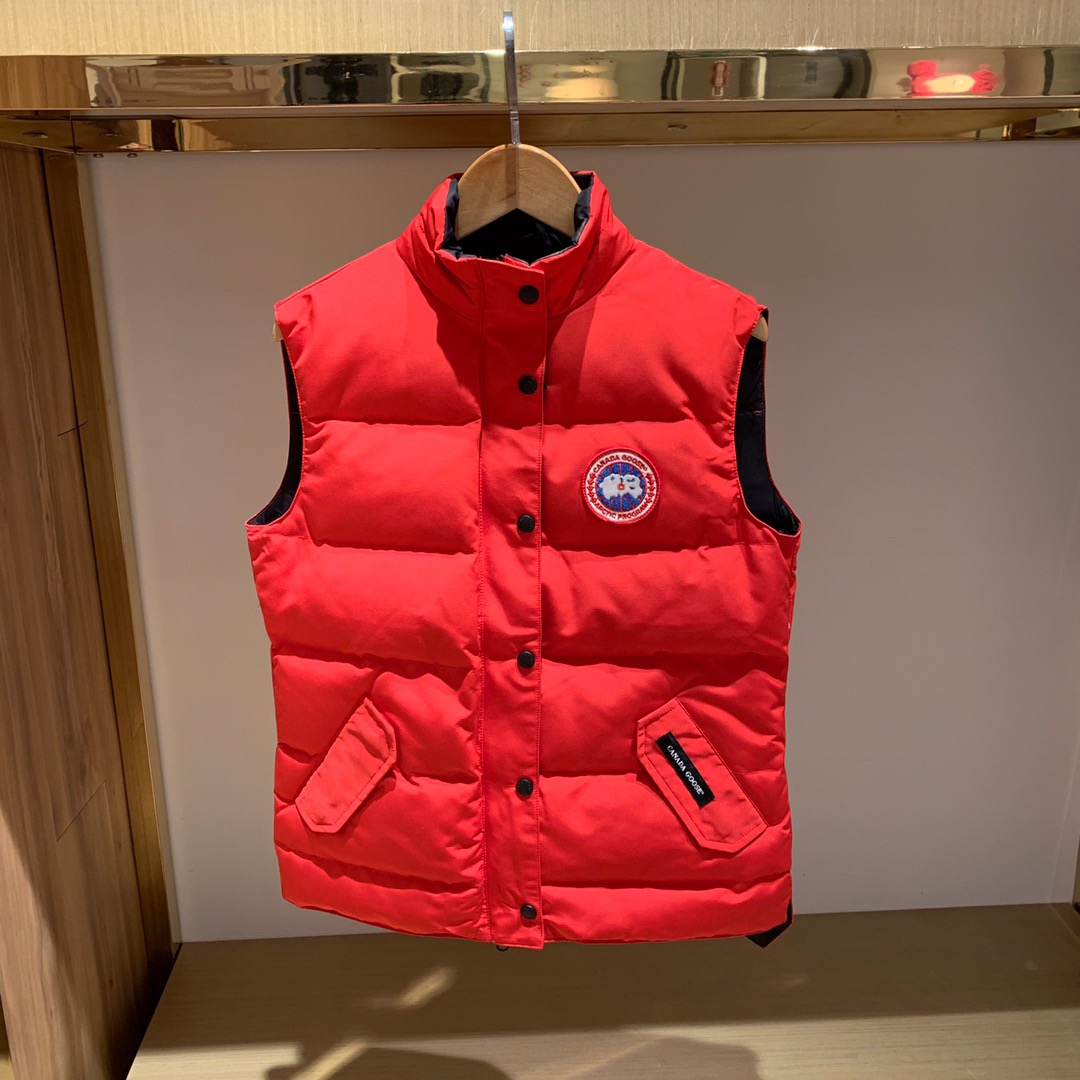 [CANADA GOOSE] 캐나다구스 패딩 조끼 레드 여성용